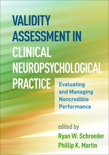 Couverture_Validity Assessment In Clinical Neuropsychological Practice