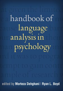 Couverture_Handbook Of Language Analysis In Psychology