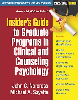 Front cover_Insider's Guide To Graduate Programs In Clinical And Counseling Psychology