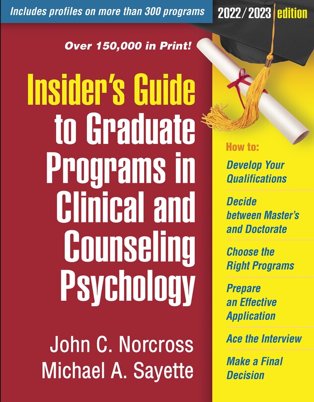 Front cover_Insider's Guide To Graduate Programs In Clinical And Counseling Psychology