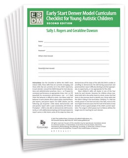Front cover_Early Start Denver Model Curriculum Checklist for Infants and Young Autistic Children