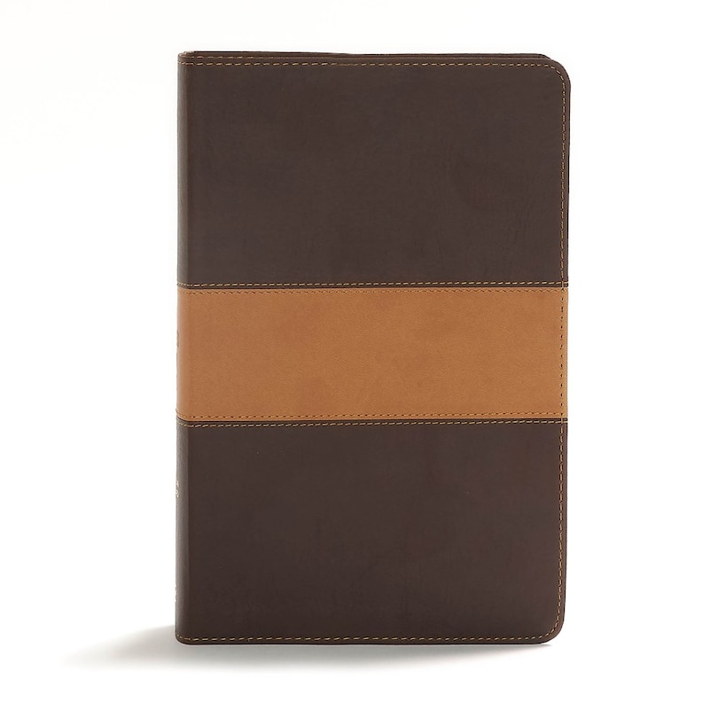 Front cover_CSB DISCIPLE'S STUDY BIBLE, BROWN/TAN LEATHERTOUCH
