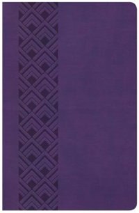 Couverture_Csb Ultrathin Reference Bible, Value Edition, Purple Leathertouch