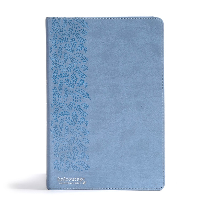 Couverture_CSB (in)courage Devotional Bible, Blue LeatherTouch