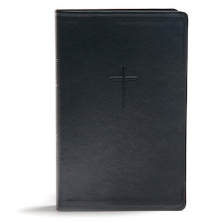 Front cover_CSB Everyday Study Bible, Black LeatherTouch