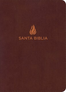 Couverture_NVI Biblia compacta letra grande, marrón, piel fabricada con índice