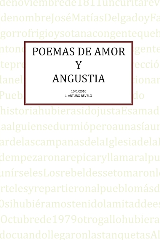 Front cover_Poemas de Amor y Angustia