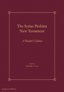 Front cover_The Syriac Peshiṭta New Testament