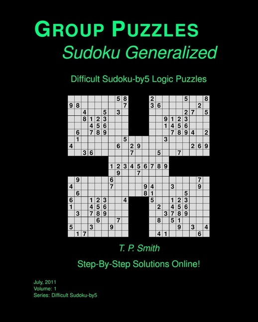 Difficult Sudoku-by5 Logic Puzzles, Vol 1