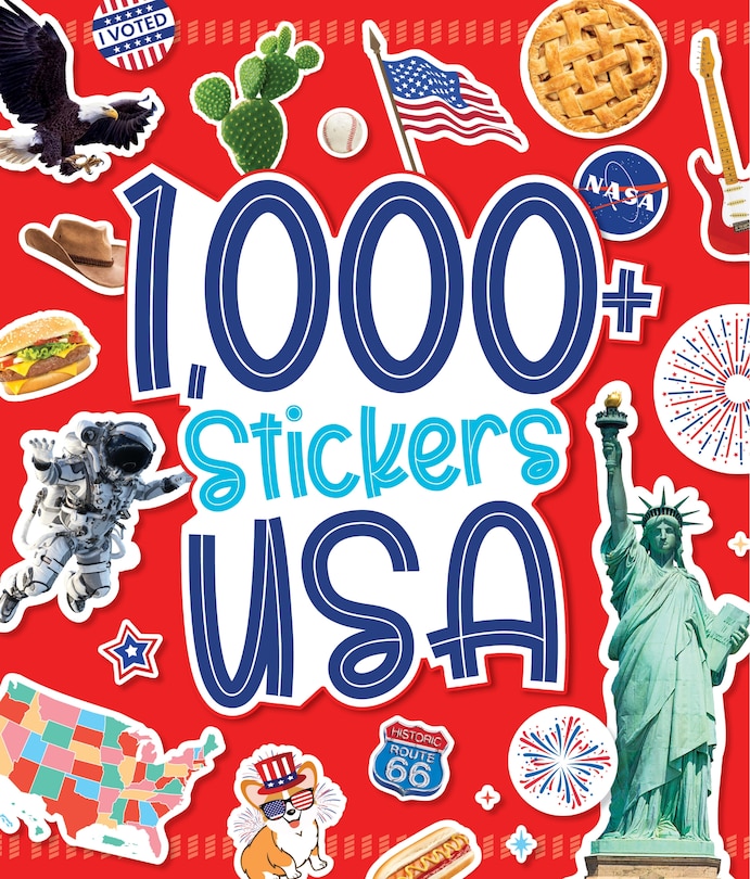 Front cover_1,000 Stickers: USA
