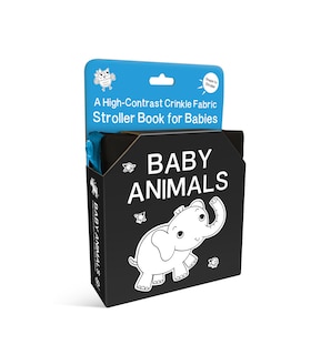 Front cover_Baby Animals: A High-Contrast Crinkle Fabric Stroller Book for Babies