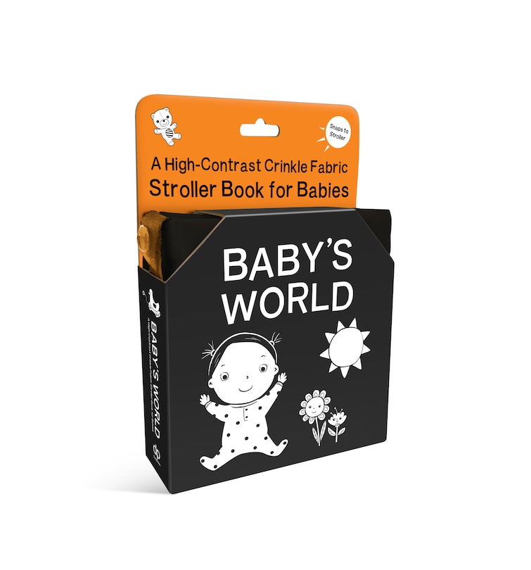 Front cover_Baby's World: A High-Contrast Crinkle Fabric Stroller Book for Babies