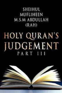 Front cover_Holy Quran's Judgement Part - III