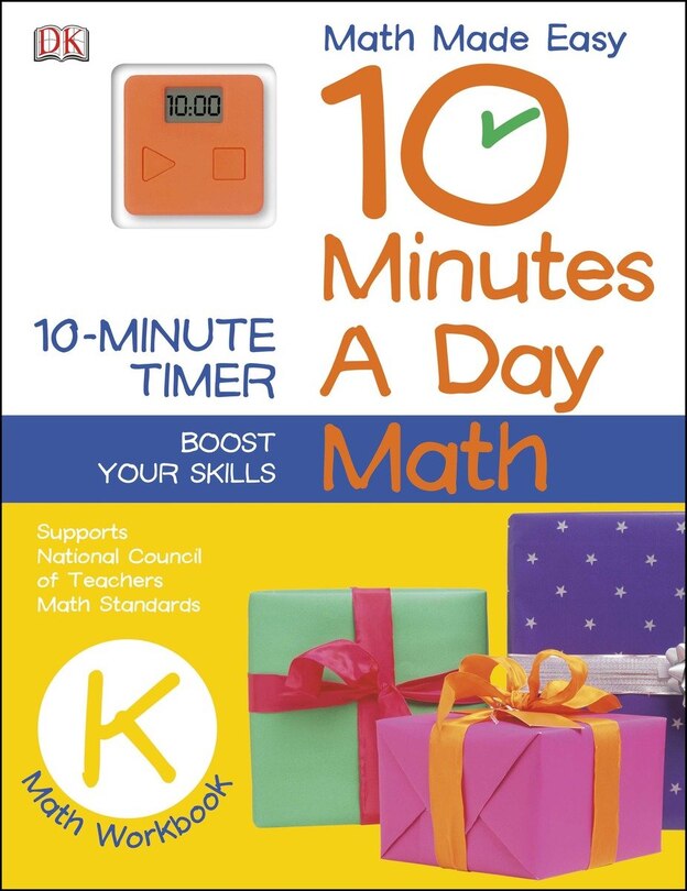 Front cover_10 Minutes A Day: Math, Kindergarten