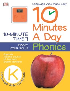 Front cover_10 Minutes A Day: Phonics, Kindergarten