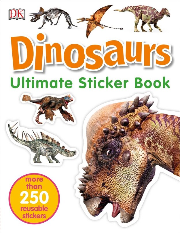 Front cover_Ultimate Sticker Book: Dinosaurs