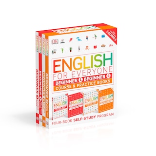 English for Everyone: Beginner Box Set: Course and Practice Books—Four-Book Self-Study Program