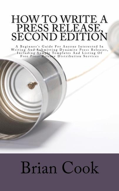 Front cover_How to Write a Press Release, Second Edition