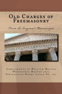 Front cover_Old Charges of Freemasonry