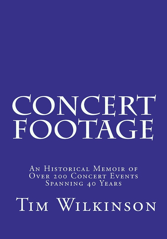 Front cover_Concert Footage