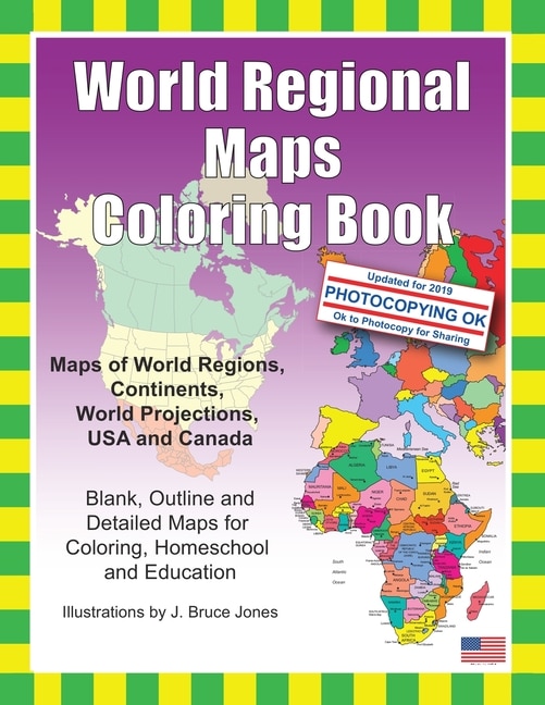 Couverture_World Regional Maps Coloring Book