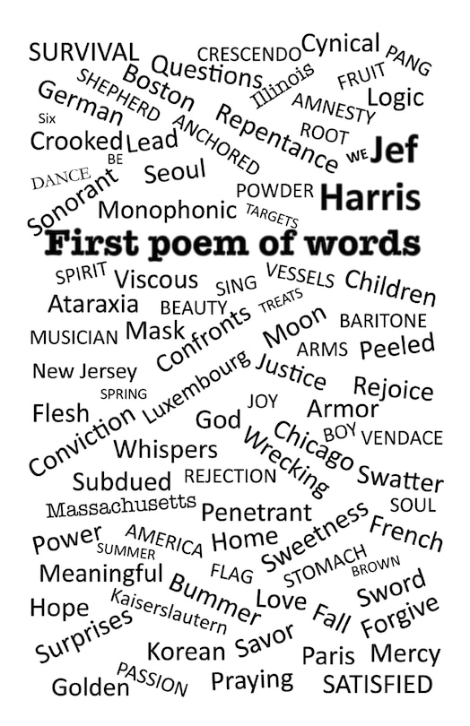 Front cover_First Poem Of Words