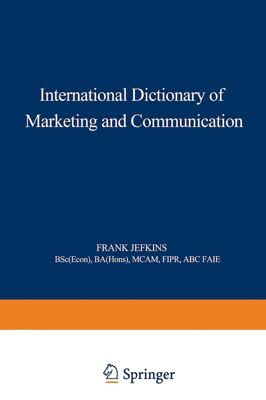 Front cover_International Dictionary of Marketing and Communication