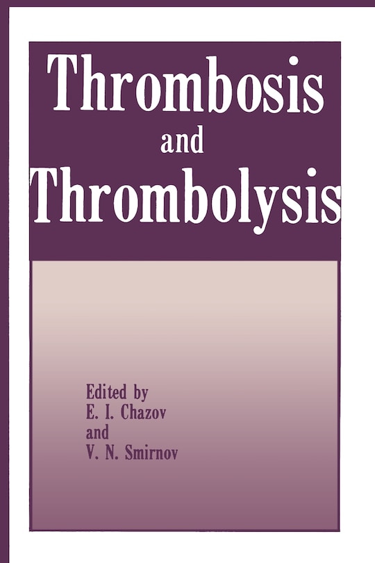 Front cover_Thrombosis and Thrombolysis