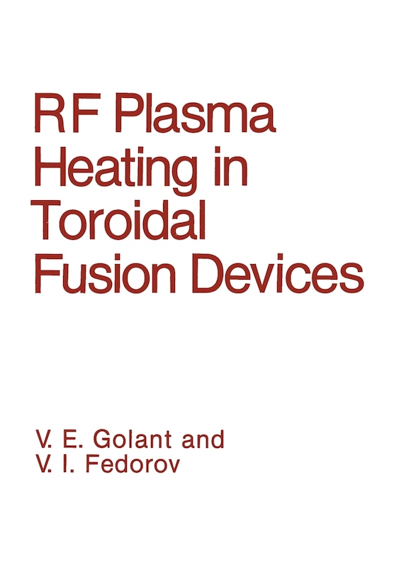 Front cover_RF Plasma Heating in Toroidal Fusion Devices