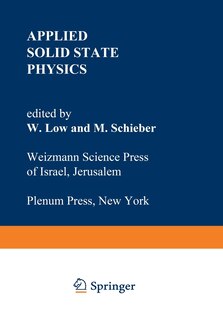 Couverture_Applied Solid State Physics