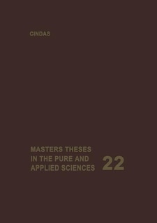 Masters Theses in the Pure and Applied Sciences: Accepted By Colleges And Universities Of The United States And Canada