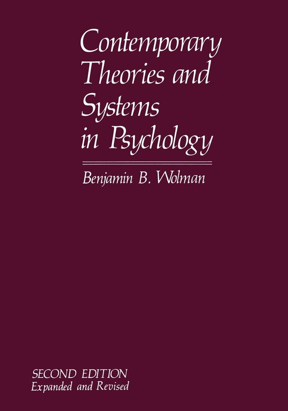 Front cover_Contemporary Theories and Systems in Psychology