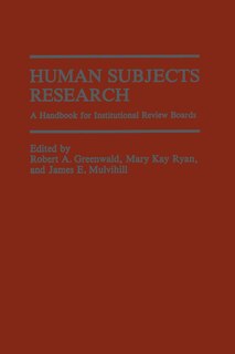 Front cover_Human Subjects Research