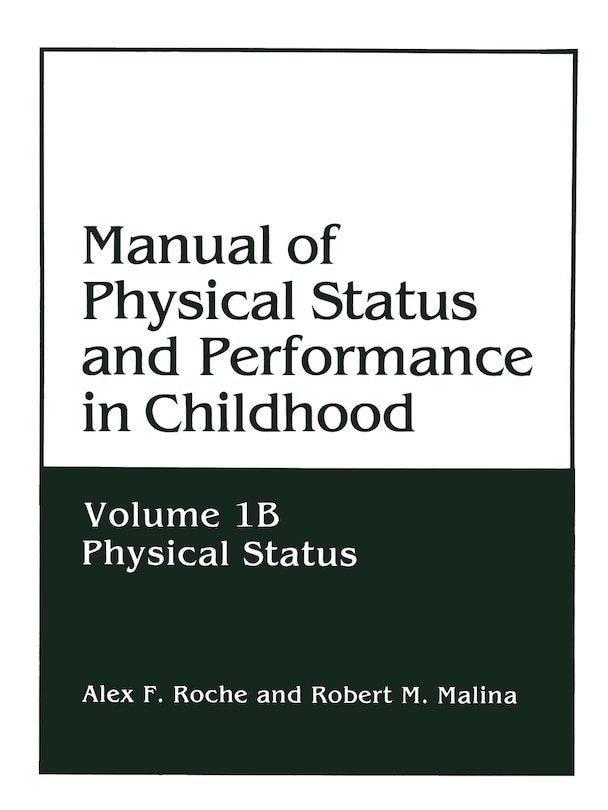 Couverture_Manual of Physical Status and Performance in Childhood