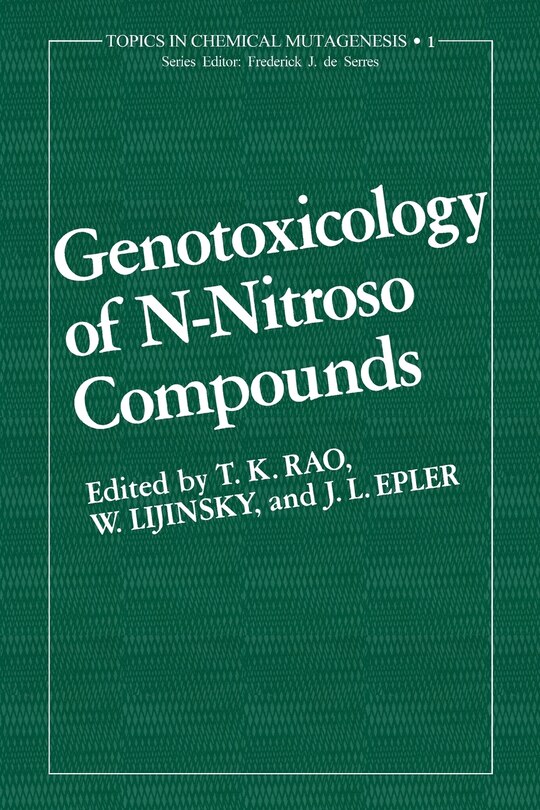 Couverture_Genotoxicology of N-Nitroso Compounds