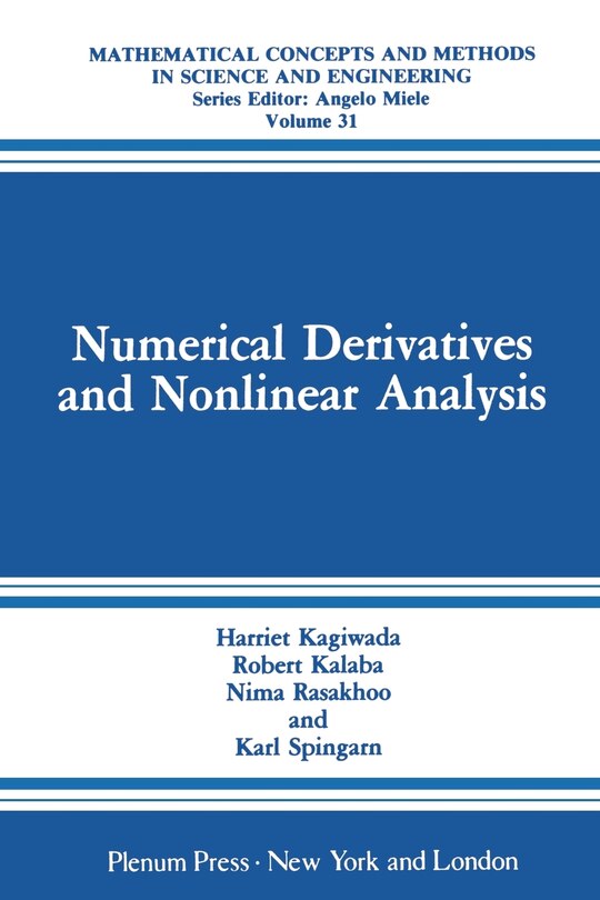 Numerical Derivatives And Nonlinear Analysis