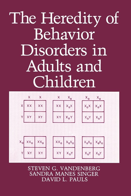 Couverture_The Heredity of Behavior Disorders in Adults and Children
