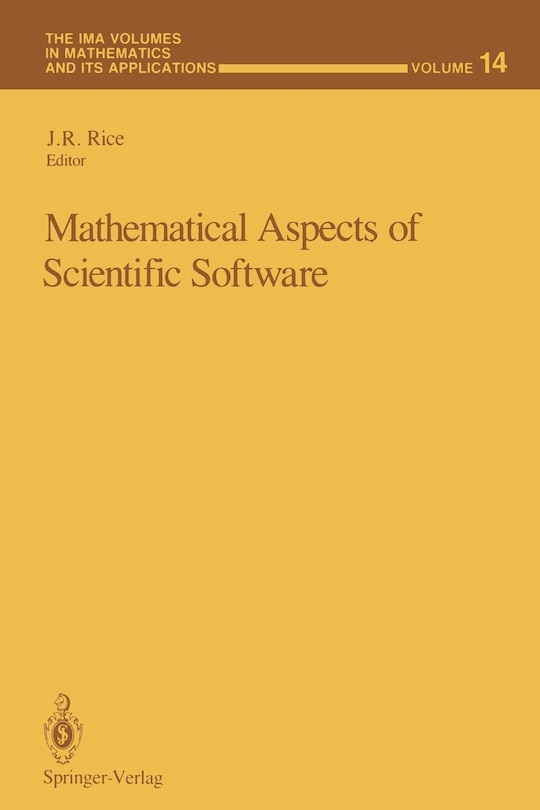 Couverture_Mathematical Aspects of Scientific Software