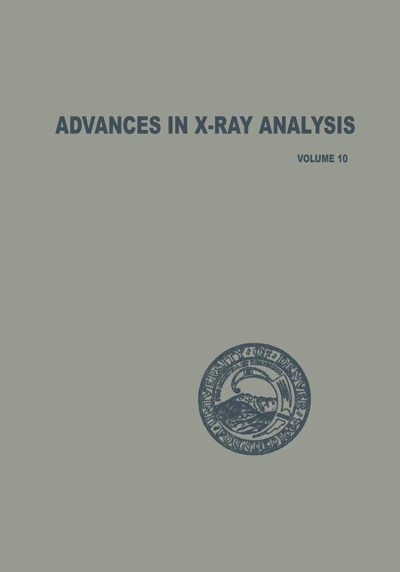 Front cover_Advances in X-Ray Analysis