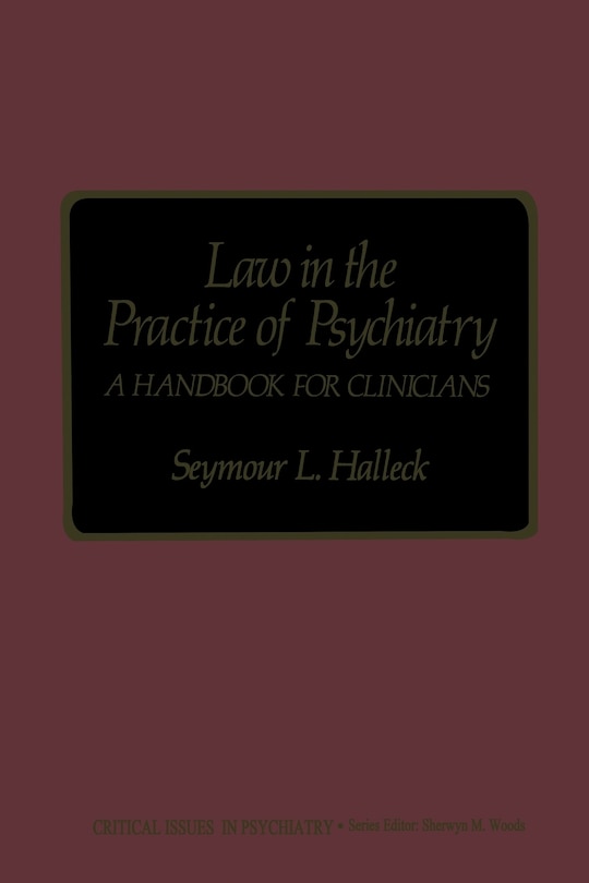 Front cover_Law in the Practice of Psychiatry