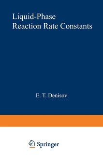 Couverture_Liquid-Phase Reaction Rate Constants