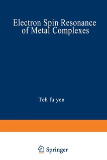 Front cover_Electron Spin Resonance of Metal Complexes