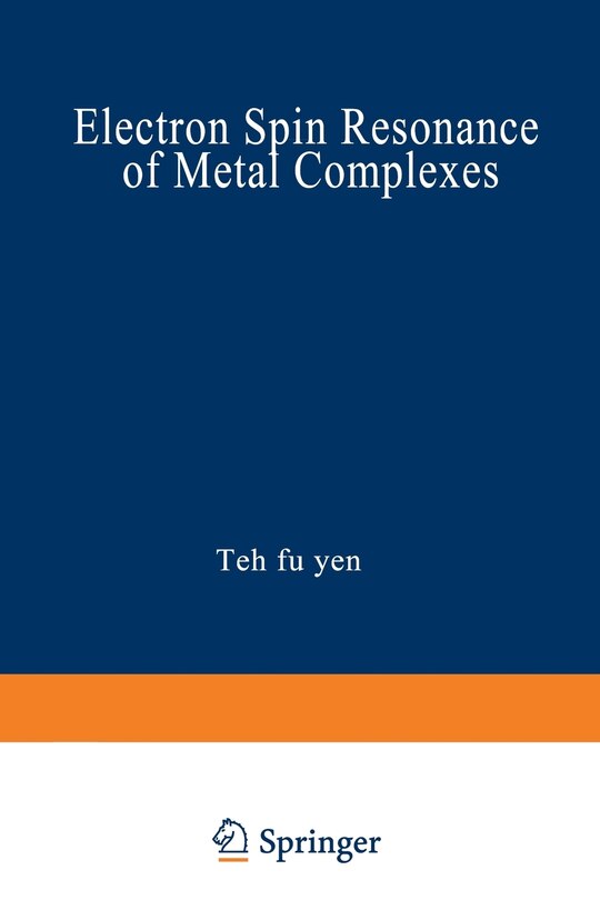 Front cover_Electron Spin Resonance of Metal Complexes