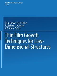 Front cover_Thin Film Growth Techniques for Low-Dimensional Structures