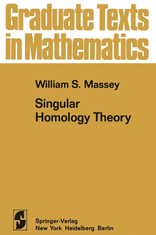 Front cover_Singular Homology Theory