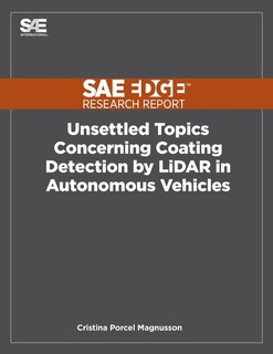 Front cover_Unsettled Topics Concerning Coating Detection by LiDAR in Autonomous Vehicles
