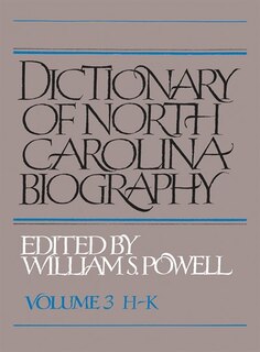 Couverture_Dictionary Of North Carolina Biography