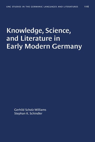 Couverture_Knowledge, Science, And Literature In Early Modern Germany