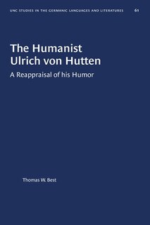 Front cover_The Humanist Ulrich von Hutten