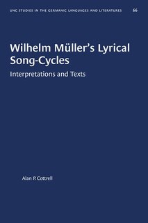 Front cover_Wilhelm M&uuml;ller's Lyrical Song-Cycles